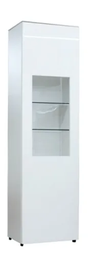 Vitrine - inkl.LED-Beleuchtung, Weiß