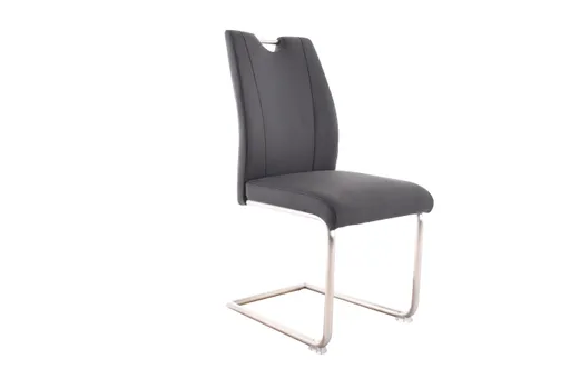 Freischwinger MICHI - Stoff, Schwarz