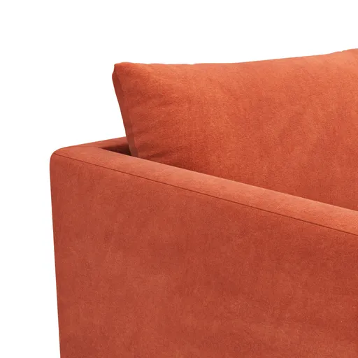 Sofa Montreal - 4-Sitzer,Tiefe 2, Stoff, Orange