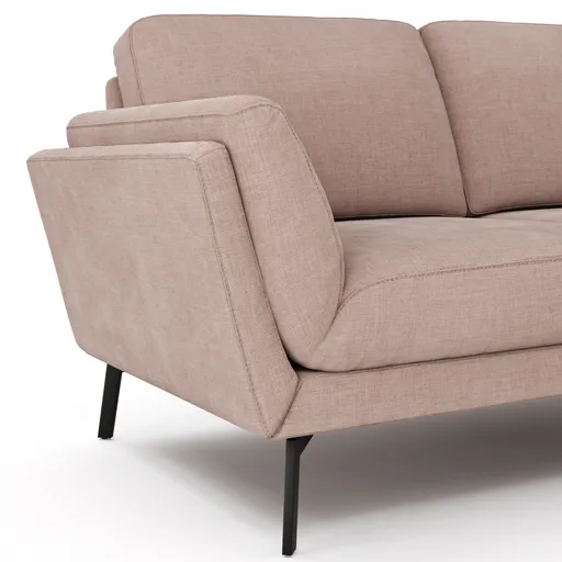 Sofa Tova - 2-Sitzer inkl. Rücken- und Armlehnfunktion, Stoff, Sand