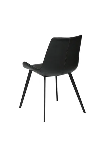 Stuhl - Kunstleder, Schwarz Vintage