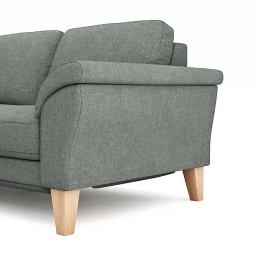 Ecksofa Rockport A - Ecke links mit 2,5-Sitzer inkl. Relaxfunktion (motorisch), Stoff, Grau