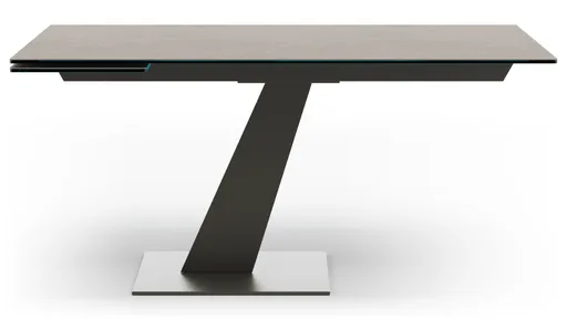 Esstisch Iseo - LB ca. 140x80 cm, ausziehbar, Keramik, Grau