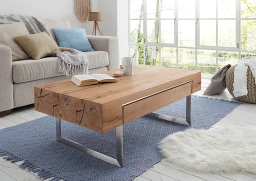 Couchtisch - Schubkasten, LBH ca. 110x60x40 cm, Eiche Furnier