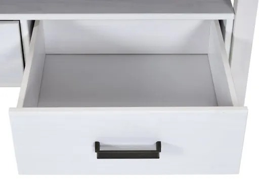 Couchtisch - LB ca. 120x60 cm, Weiß, Oak Colori