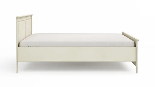 Bett Norwick - Liegefläche ca. 180x200 cm, Fichte massiv, Weiß