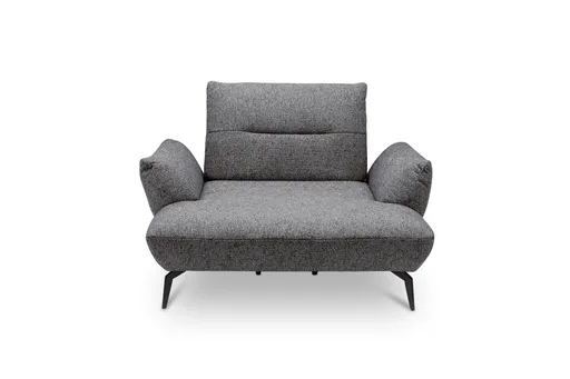 Sessel PAYTON - Loveseat, Stoff, Dunkelgrau