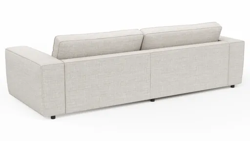 Ecksofa Lilaia - Chaise Longue XL mit 1,5-Sitzer XL rechts, Stoff, Kaschmir