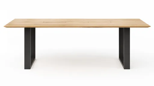 Esstisch Clifton - mit Einsätzen, LB ca. 240x100 cm, Wildeiche massiv, natur geölt