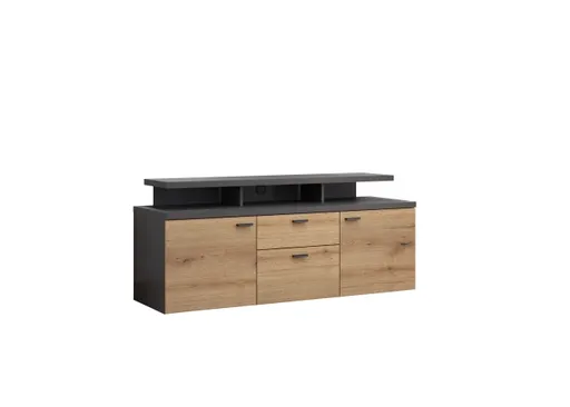 TV-Lowboard - B ca. 151 cm, Matera, Eiche Coast Evoke Nachbildung