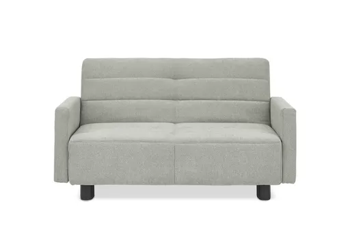 Faltsofa Easy - 2-Sitzer, ca. 140 cm inkl. Schlaffunktion/Armlehne verstellbar, Stoff, Grau