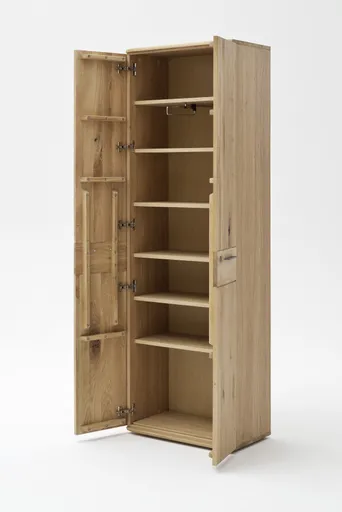 Garderobenschrank - Balkeneiche teilmassiv