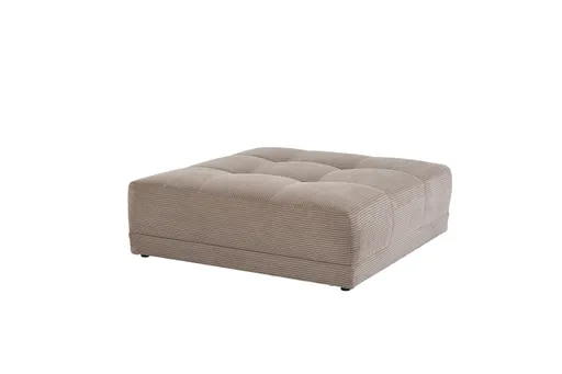 Hocker JANNI - Stoff, Taupe