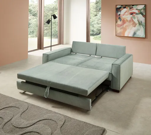 Sofa - Schlaffunktion, Stoff, Grau