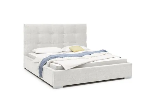 Bettgestell SANDRIN I- Liegefläche ca. 180x200 cm, Stoff, Weiß