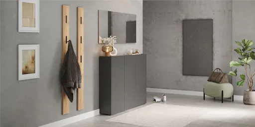 Garderobenpaneel - B ca. 15 cm, Navarra Eiche Nachbildung