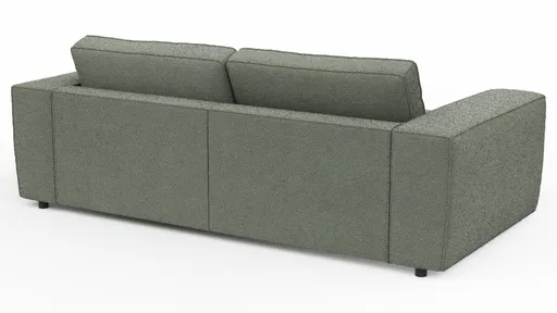 Bigsofa Lilaia - 3-Sitzer Tief, Stoff, Olivgrün