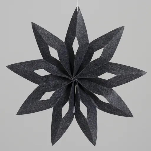 Stern-Hänger - D ca. 50 cm, Dunkelgrau