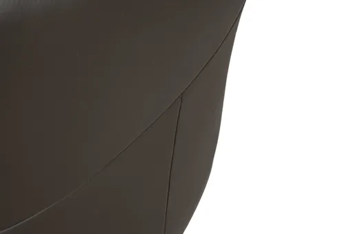 Stuhl MARCELLA - drehbar, Leder, Dunkelbraun