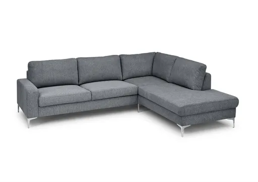 Ecksofa CALM 2.0 - 2,5-Sitzer mit Ecke rechts, Schlaffunktion mit Bettkasten, Stoff, Anthrazit