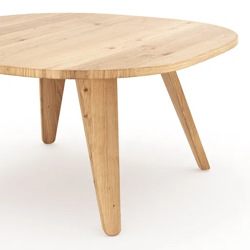 Couchtisch Signe - BHL ca. 80x38x80 cm, Asteiche massiv, Geölt