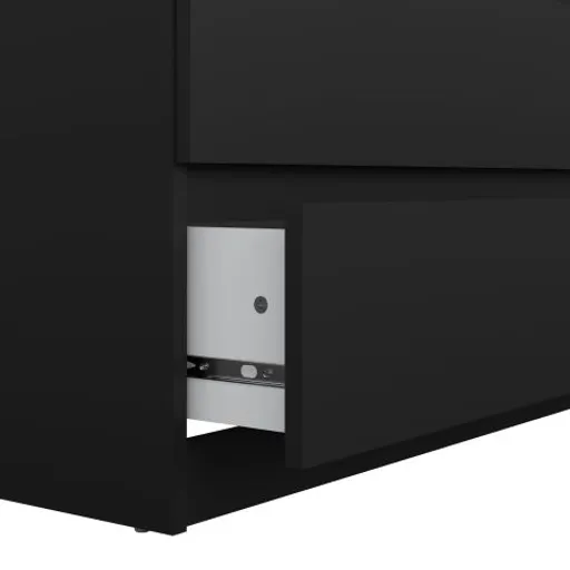 Kommode - B ca. 77 cm, Schwarz