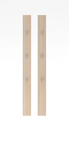 Garderobenpaneel - 2er Set, Riva Eiche Nachbildung