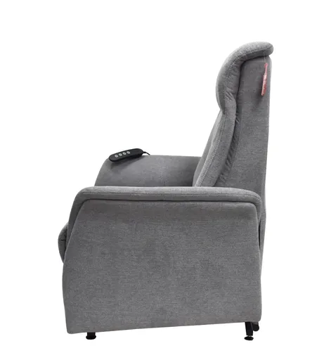 TV-Sessel MARCIO - Aufstehhilfe, Relaxfunktion, Stoff, Hellgrau