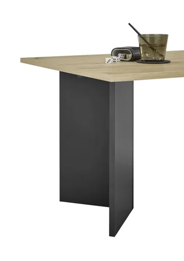 Couchtisch - LB ca. 86x58 cm, Artisan Eiche Nachbildung, Grau