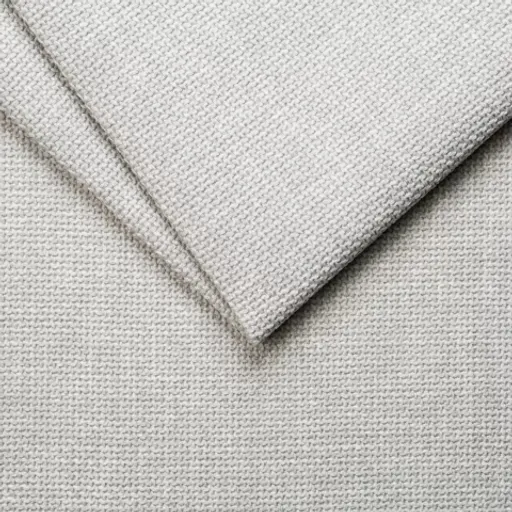 Ecksofa - 2-Sitzer, Ecke rechts, Stoff, Silberfarben