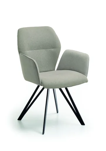 Armlehnstuhl - Stoff, Grau