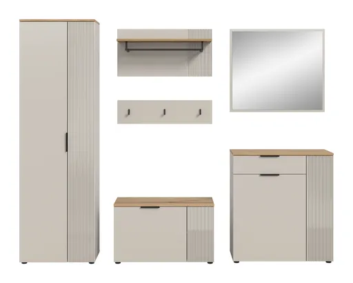 Garderobe - Kaschmir, Evoke Eiche Nachbildung