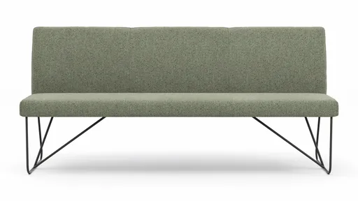 Bank Nashville - Breite ca. 200 cm, Stoff, Olivgrün