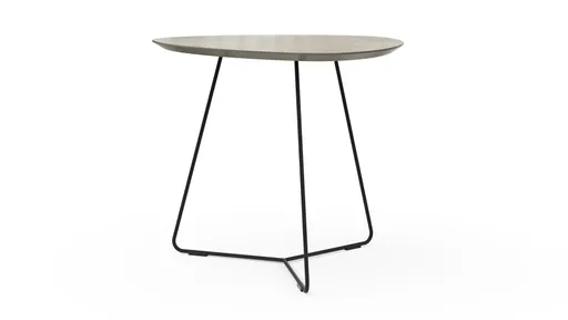 Ecktisch Fano - LBH ca. 59x50x50 cm, HPL Laminat, Grau