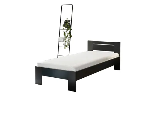 Bettgestell- Liegefläche ca. 90x200 cm, Schwarz