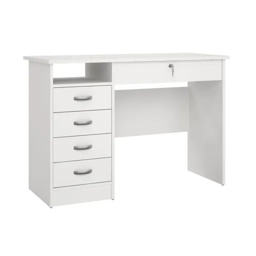 Schreibtisch - LB ca. 110x49 cm, Weiß