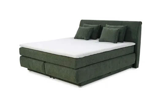 Boxspringbett JILLIAN MIX- Liegefläche ca. 180x200 cm, Stoff, Grün