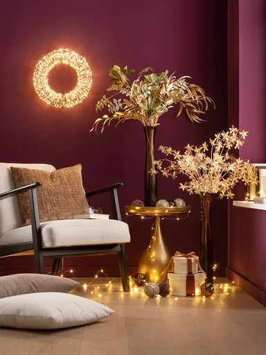 Dekokranz - D ca. 38 cm, Goldfarben