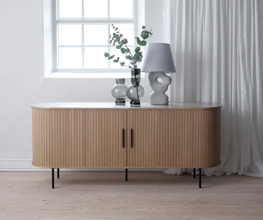 Sideboard - B ca. 180 cm, Eiche Furnier, Natur