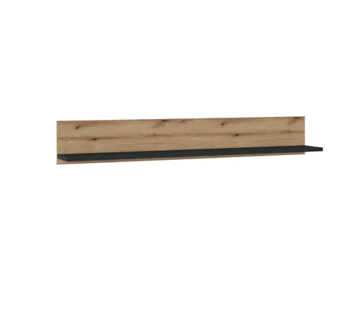Wandboard- Eiche Dekor, Dunkelgrau