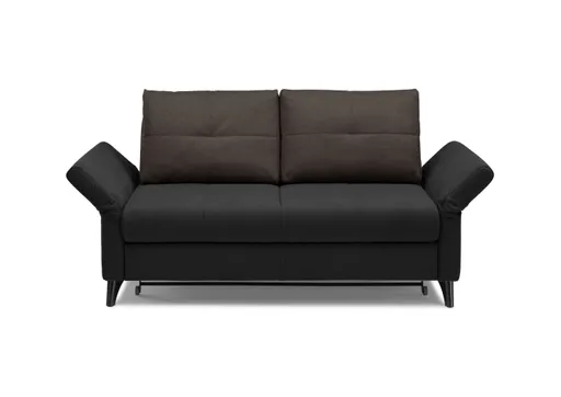 Sofa Peppina - 2-Sitzer, Stoff Schwarz