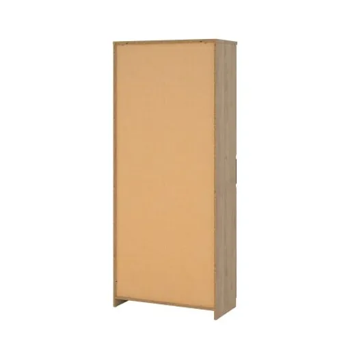 Schuhschrank - B ca. 81 cm, Jackson Hickory Nachbildung, Schwarz