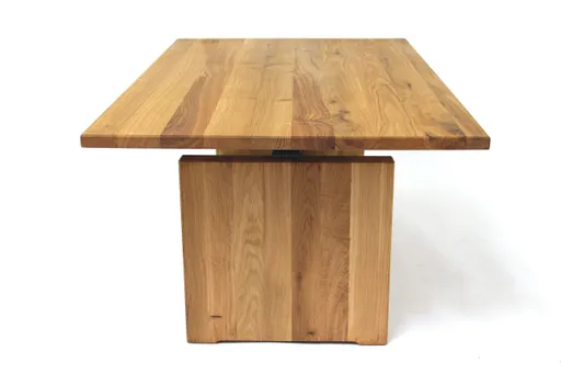 Couchtisch - höhenverstellbar, LB ca. 105x65 cm, Eiche massiv