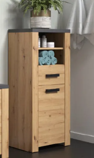 Kommode- Eiche Dekor, Graphit