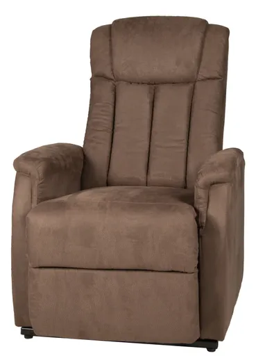 TV-Sessel - Aufstehhilfe, Relaxfunktion, Microfaser, Braun