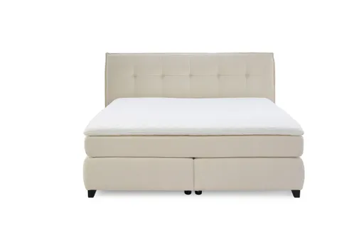 Boxspringbett JANKA MIX- Liegefläche ca. 180x200 cm, Stoff, Beige