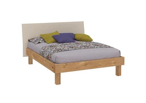 Bettgestell NAMIK_N- Liegefläche ca. 160x200 cm, Wildeiche Natur, Geölt