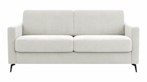 Schlafsofa Laredo - 2,5-Sitzer inkl. Schlaffunktion, Stoff, Offwhite