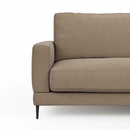 Sofa Janne - 3-Sitzer, Stoff, Nougat