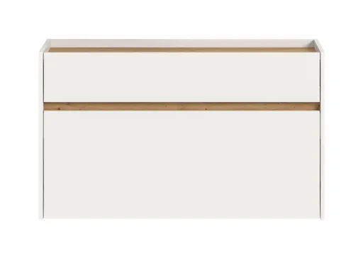 Garderobe - Weiß, Artisan Eiche Nachbildung